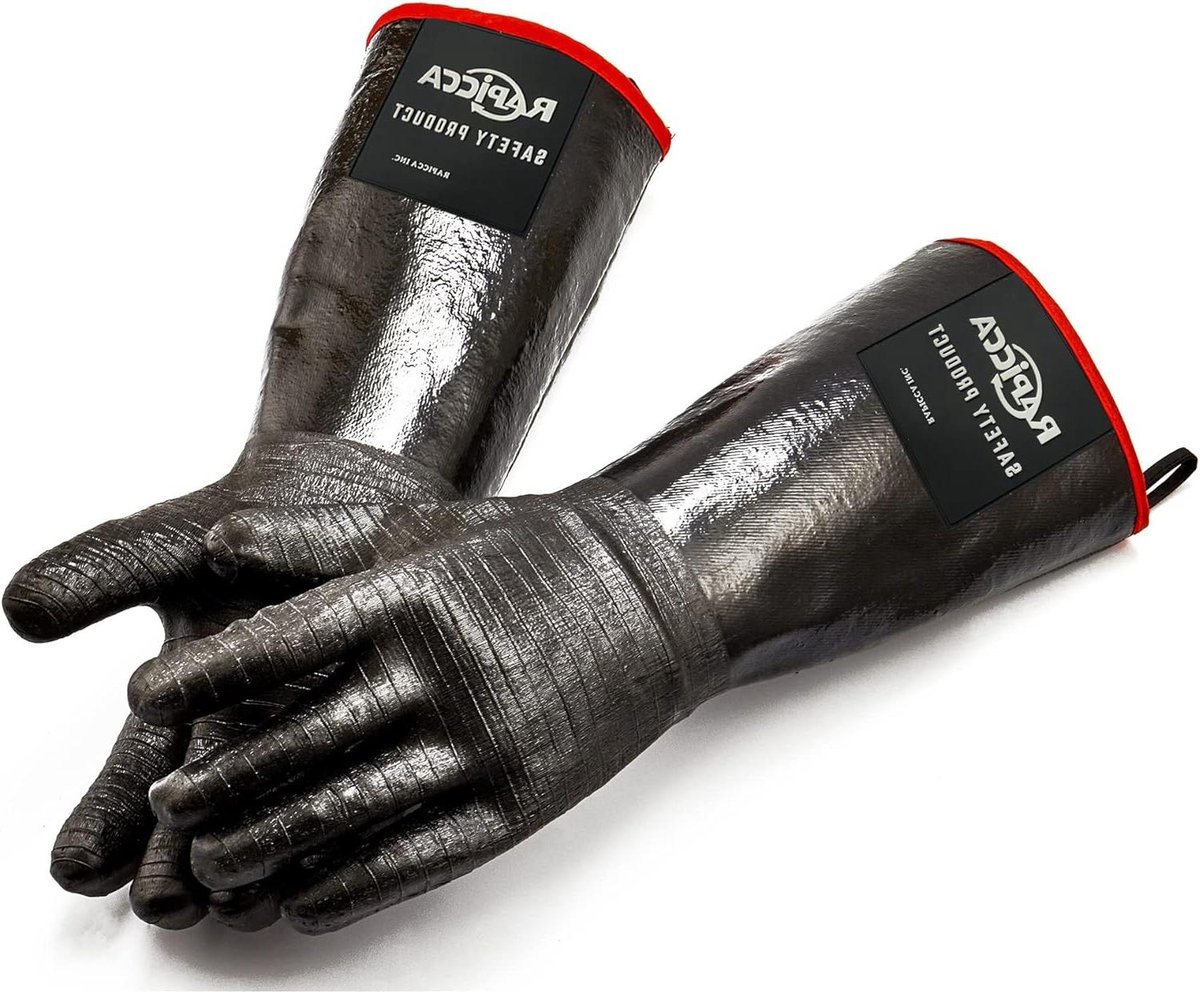 BBQ-Handschoenen Hittebestendig XL - Voor Grill Roker Koken Pit Barbecue - Waterdicht Oliebestendig - Makkelijk Schoon Te Maken - 43.2cm bbq accessoires