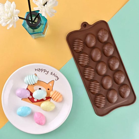 Actie4you® - Pasen - Siliconen Bakvorm - Fondantvorm - Chocoladevorm voor Pasen - Chocolade eitjes