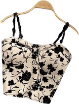 Top fleuri - Top érotique - Sexy - Taille S et M - Haute qualité - Belle finition