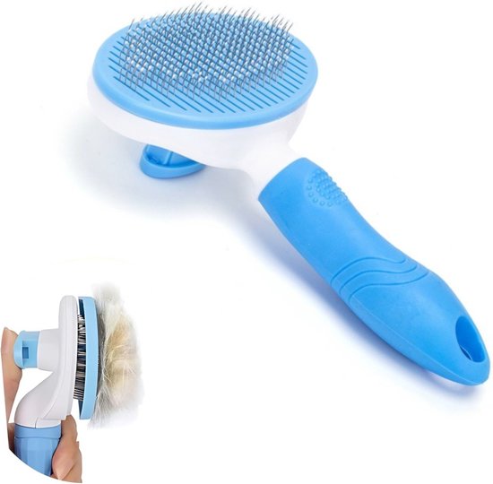 Self Cleaning Slicker borstel Hond