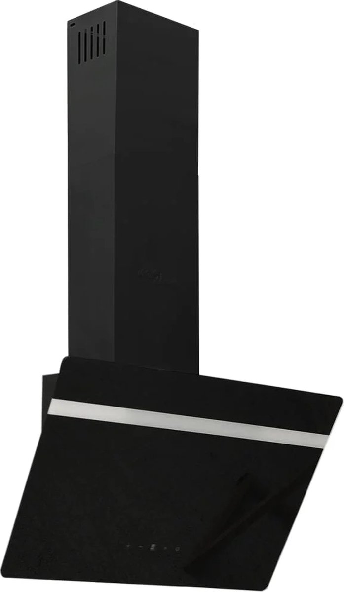 Afzuigkap - 60 cm -Onderbouw - Afzuigkappen - Met koolstoffilter - Schuin - Zwart