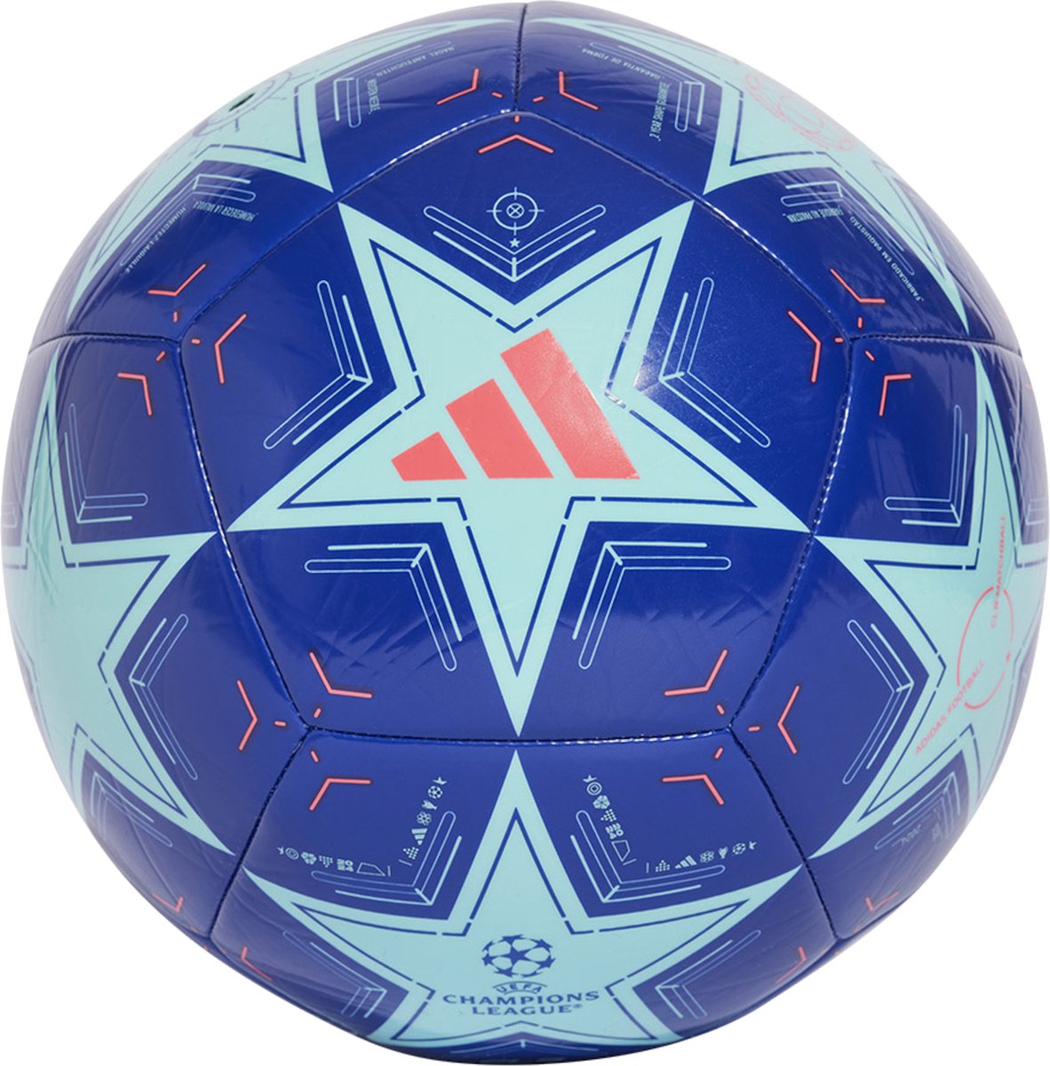 Adidas Bal UCL CLB Aqua/Lucblu/Turbo BLAUW 5