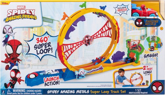Spidey and His Amazing Friends Spidey's Spidey Amazing Metals Super Loop Track Set