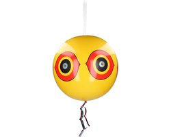 Knock Pest Control Vogel Schrikballon – Duivenverjager – Vogelverschrikker met Weerspiegeling en Kleurcontrast – Kraaien, Reigers, Spreeuwen - Reflecterend & Glinsterend – Geel