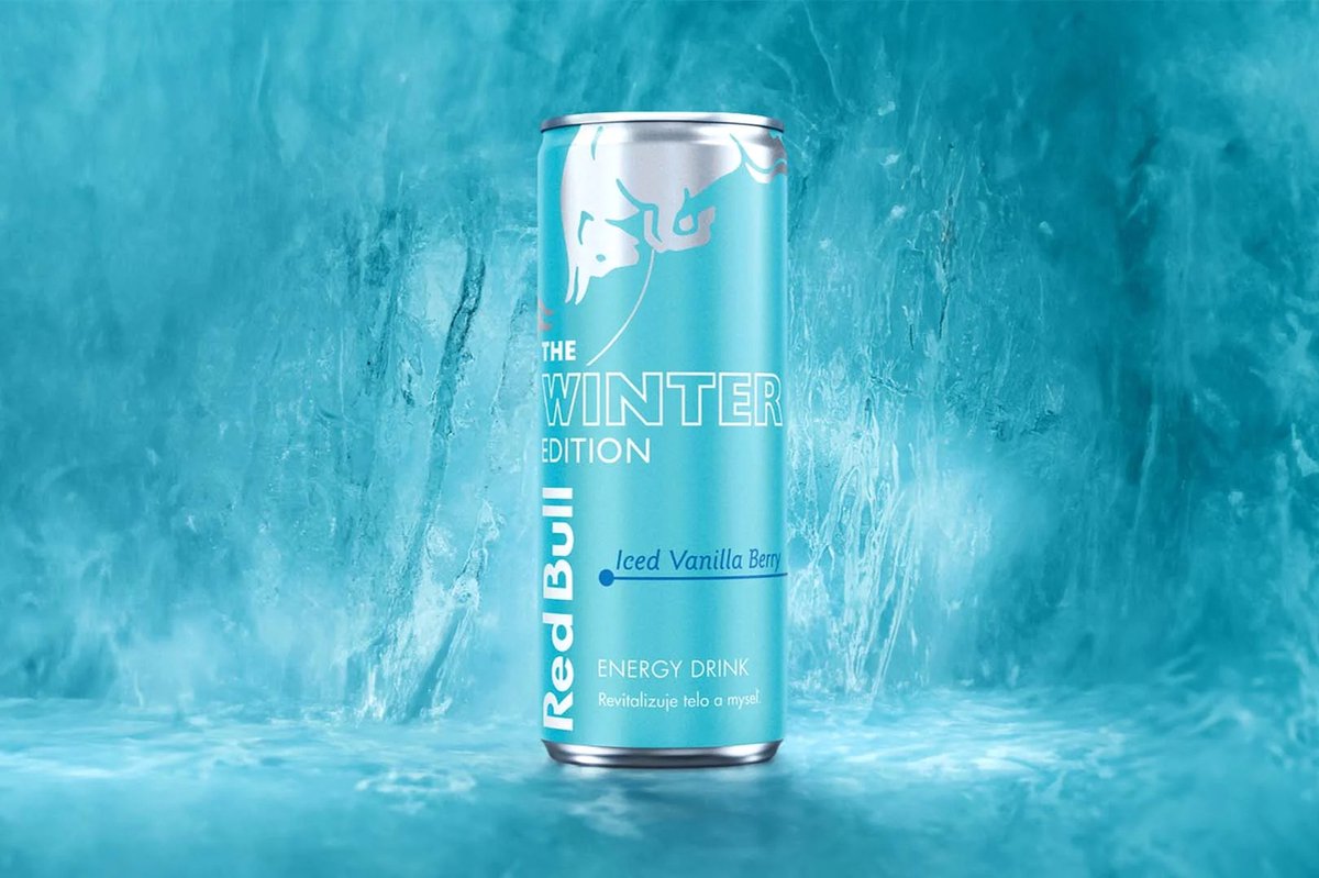Red Bull - Winter Edition - Iced Vanilla Berry smaak - 24 x 0,25L