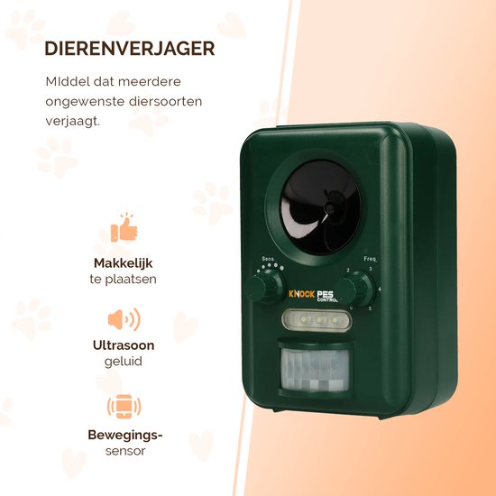 Répulsif Ultrason Solaire Chat & Chien – 120 DB – Détecteur Mouvement 10m – Jardin, Cour