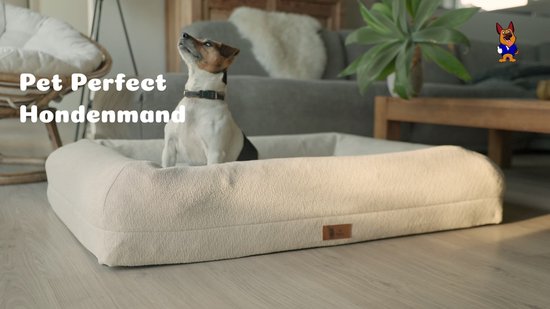 Lit orthopédique de Luxe pour chien Pet Perfect - Coussin orthopédique pour chien - Housse amovible - Lavable - Avec fermeture éclair - XL - Série Core