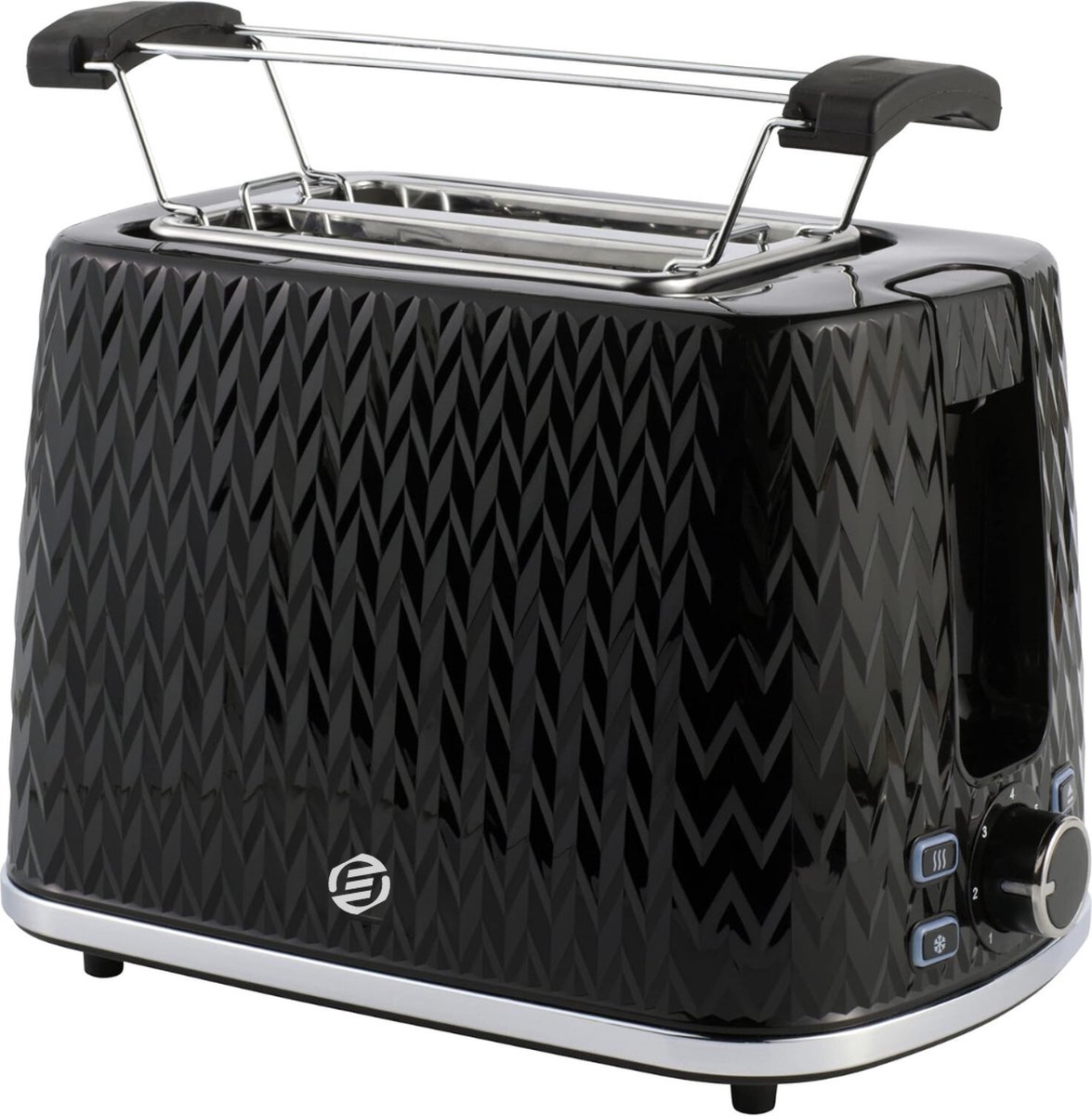 Equivera Broodrooster met Tostiklemmen - Meerdere Warmteniveaus - Toaster - Brede Sleuven - Retro Toaster - Croque Monsieur