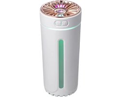 Aroma Diffuser 300ML - USB Humidifier - Luchtbevochtiger Met ultrasone - Zwart met led-verlichting - Voor kantoor, thuis, in de auto