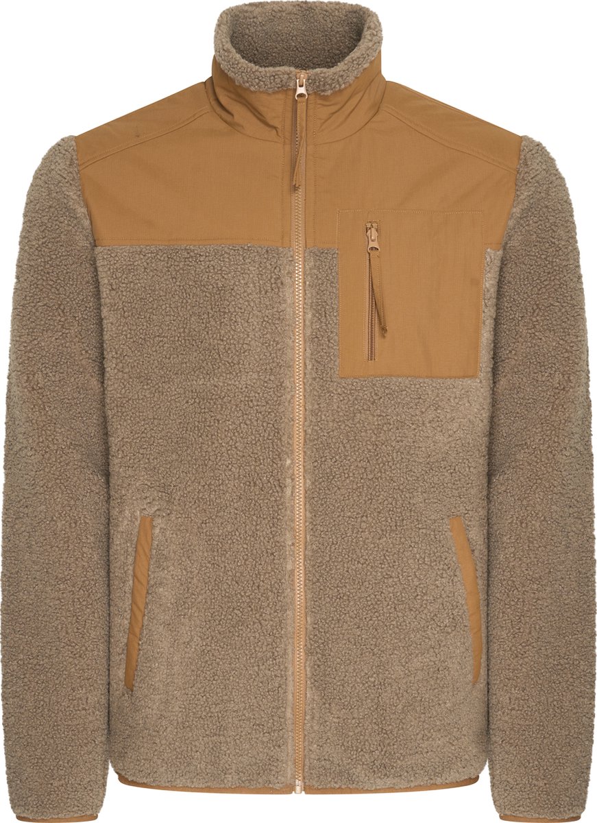 Mario Russo Teddy Vest Ottawa - Vest heren - Tussenjas heren - Taupe - 3XL