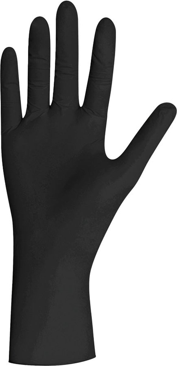 Goedkoopste Zwarte latex handschoenen 100 stuks maat small