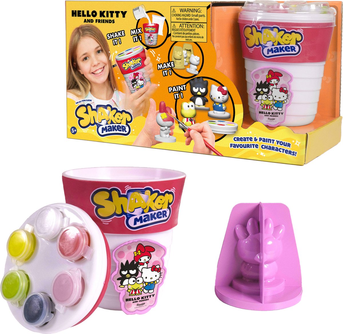 Giochi Preziosi - Shaker Maker Hello Kitty- Maak je eigen Hello Kitty in gips