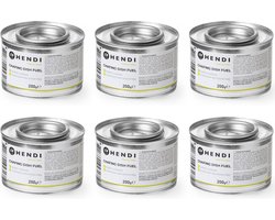 HENDI Brandpasta voor chafing dish – 6 stuks – ethanol – 3 uur brandduur – 200g