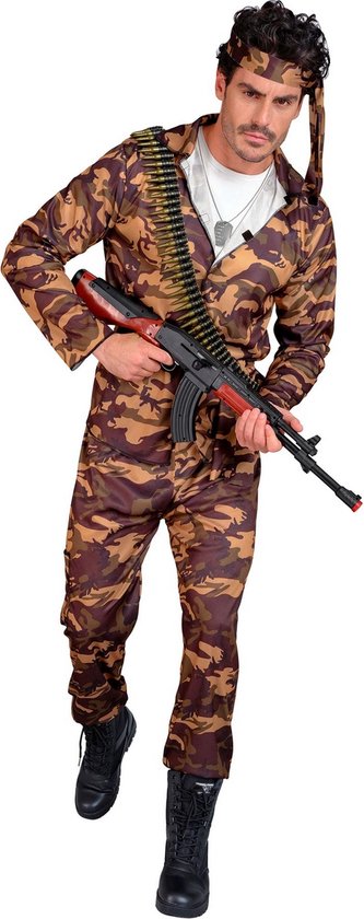 Kostüm Super Muskel Shirt, Soldaten, Karneval, Mottoparty