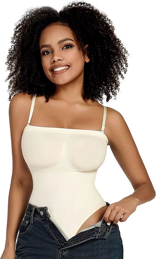 Shapewear Bodysuit - Strakke Buik - Corrigerend Shirt - Ondermode Kleding - Dames - Wit