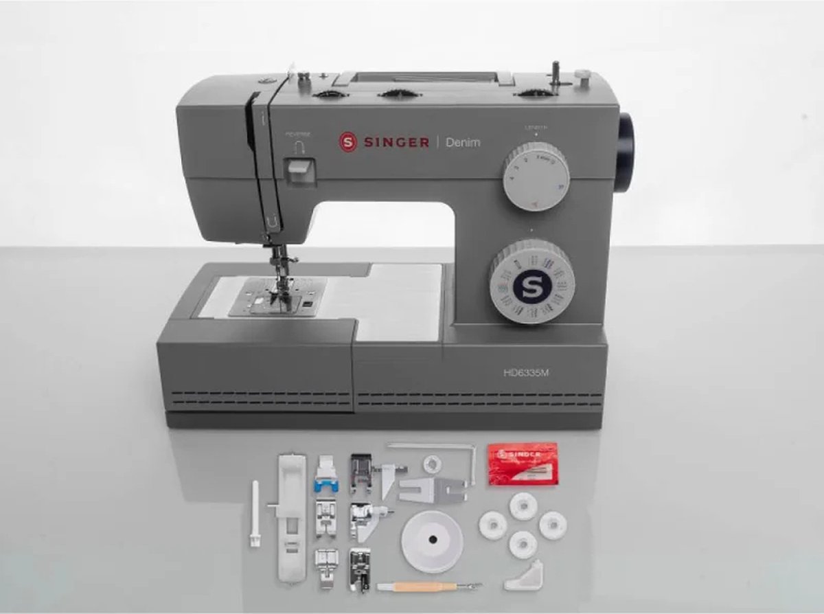SINGER Heavy Duty Jeans 6335M Denim Naaimachine - Krachtige Allrounder voor Diverse Stoffen