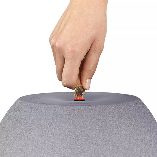 LECHUZA CUBETO Stone 40 - Plantenbak - met uitneembare binnenbak - met bewateringssysteem - ALL-IN-ONE set met LECHUZA-PON - steengrijs