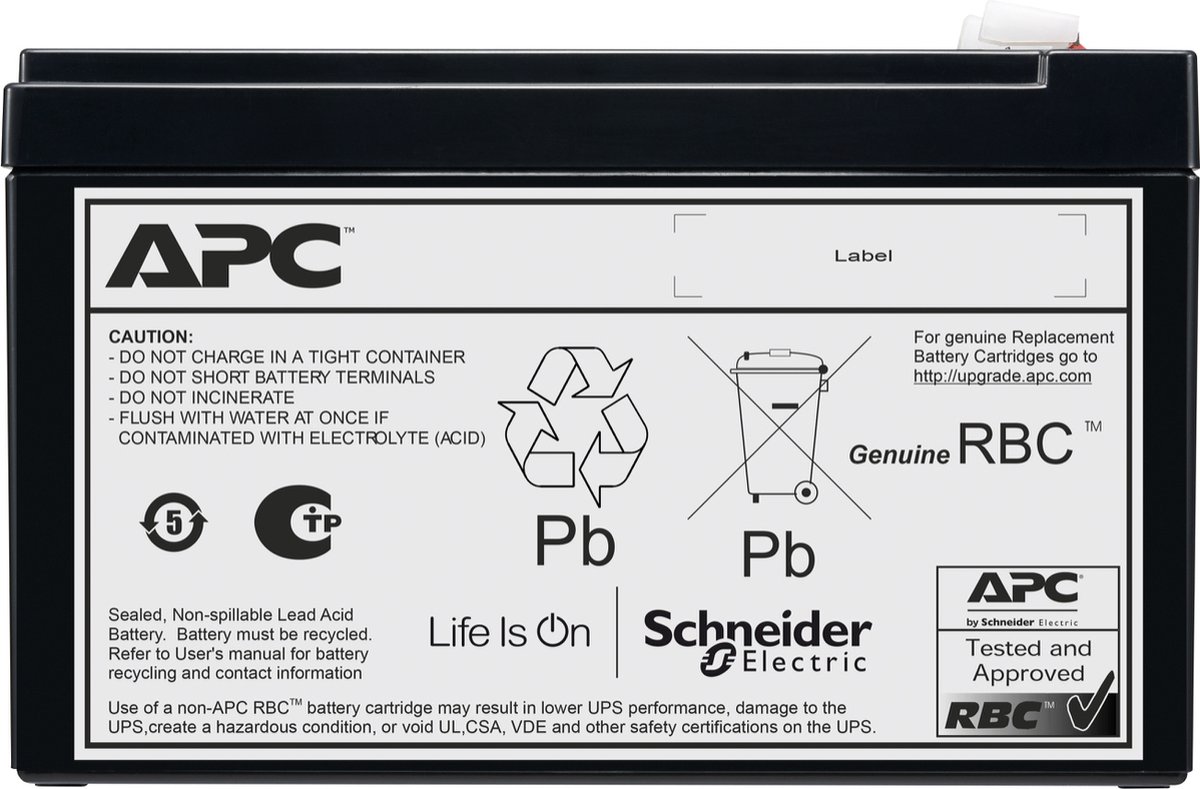 APC Batterij Vervangings Cartridge APCRBCV210 (Orgineel/OEM)