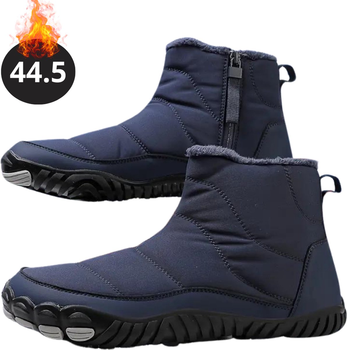 Livano Snowboots Sneeuwschoenen Sneeuwboots Heren Wintersport Ski Skischoenen – 44 Antislip Blauw