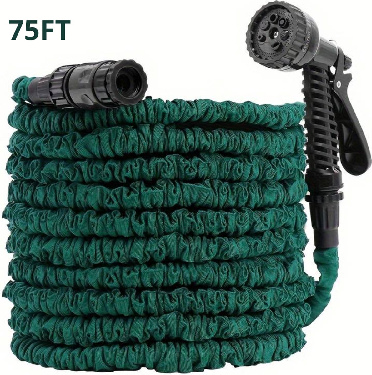 Bovista Tuinslang Flexibel - Tuinslangen - Haspel - Spuitpistool - 22.5 Meter - Blauw