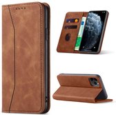 Étui adapté pour iPhone 16 Pro - Bookcase - Porte-cartes - Portefeuille - Simili cuir - Marron