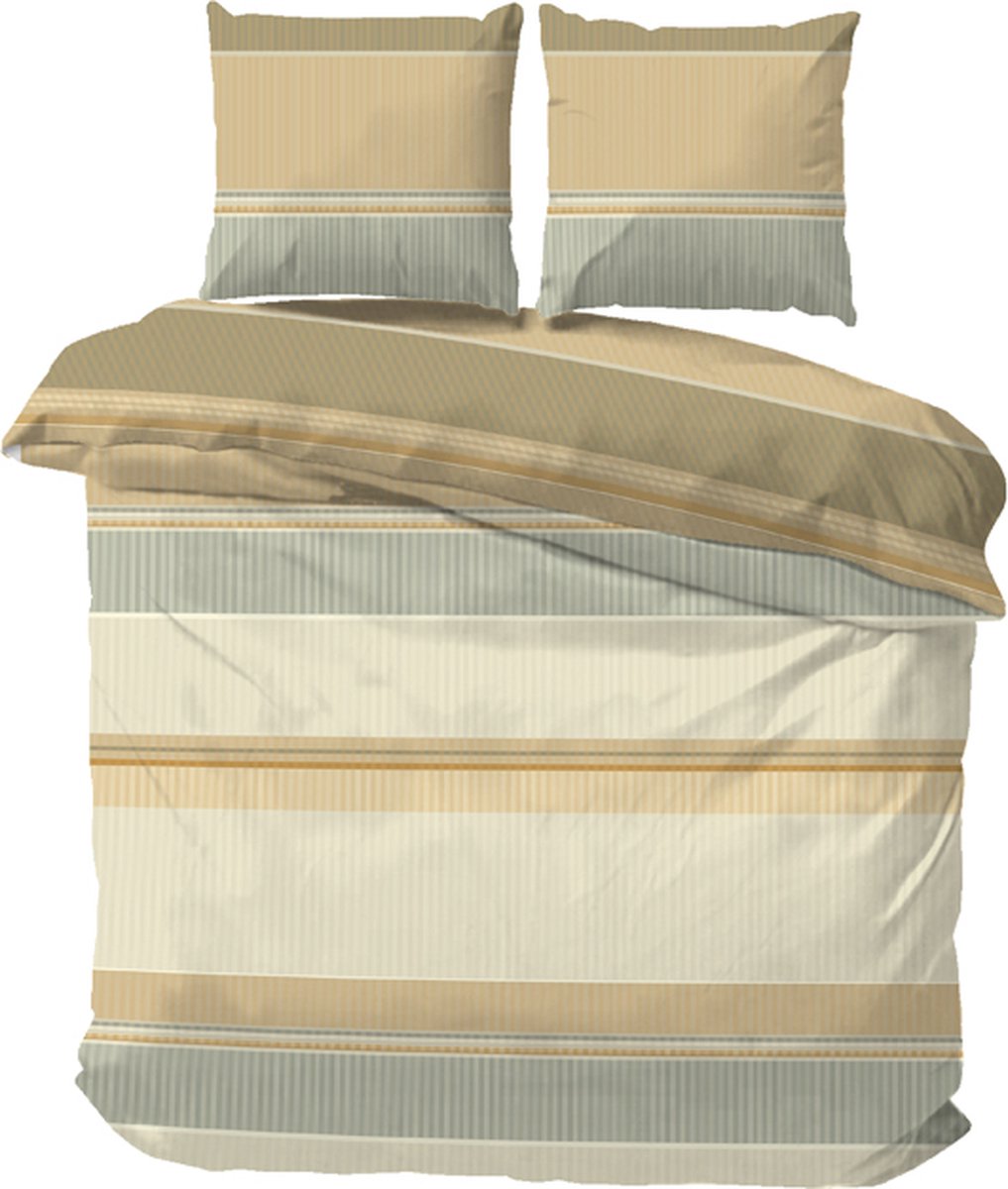 iSleep Dekbedovertrek Henk - Tweepersoons - 200x200/220 cm - Natural