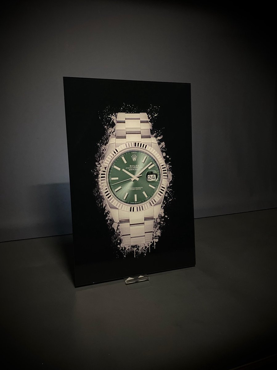 Rolex schilderij op plexiglas 60x90cm