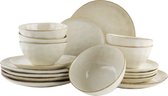 OTIX Serviesset - 18-delig - Bordenset - 6-persoons - Beige - 21cm - Keramiek - MAPLE