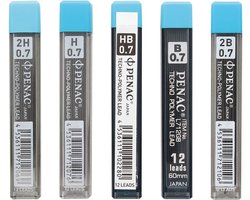 Penac Hi-Tec Polymer - Leads vulpotlood vulling - 0.7mm - Navullingen - HB - B - 2B - H - 2H