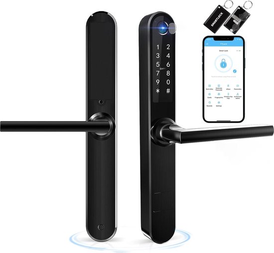 Slimme Vingerafdruk Bluetooth Deurslot met Touchscreen - Vingerafdruk