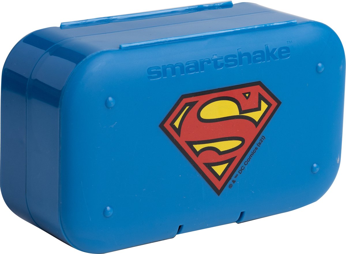 Smartshake - pillendoosje voor vitaminen en supplementen - superman