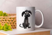 Mug Milo le Twirly - chiens - cadeau - présent - chiots - amour de chiot - amoureux des chiens - chien - chiens - amour de chiot - mon chien - amour de chien - monde canin