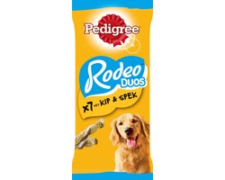 4x Pedigree Hondensnacks - Rodeo Duo's - Kip & spek -7 stuks