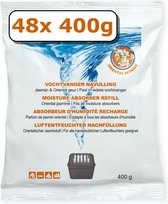 Bol.com Vochtvanger navulling - 48 stuks - 400 gram - jasmijn - universeel - voor vochtopnemers vanaf 400 gram aanbieding