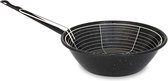 Bol.com Frituurpan Verglaasd Staal - Inhoud 2.5 Liter - Diameter 24 cm - Gemaakt in Spain aanbieding