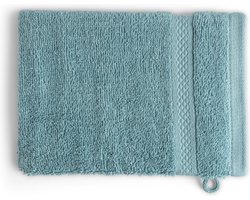 DoubleDry Hotel Washandjes 16 x 21 cm – Set van 6 – 100% Katoen 500 g/m2 – Zacht & Absorberend - Denimblauw