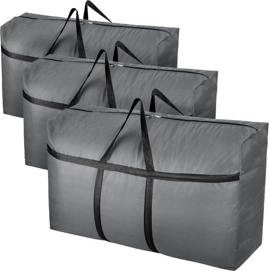 Mesiria Extra grote opbergtas, 300 liter, 600D Oxford, sterke opbergtas, zware verhuistas, draagtas met versterkte handgrepen, voor beddengoed, dekens, kerstbomen, tuinkussens Mesiria Extra grote opbergtas, 300 liter, 600D Oxford, sterke opbergtas, zware verhuistas, draagtas met versterkte handgrepen, voor beddengoed, dekens, kerstbomen, tuinkussens