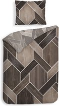 dekbedovertrek en flanelle Premium Levon - 140x200/220 (simple) - très douce et merveilleusement chaude - design unique - couche duveteuse - excellente qualité