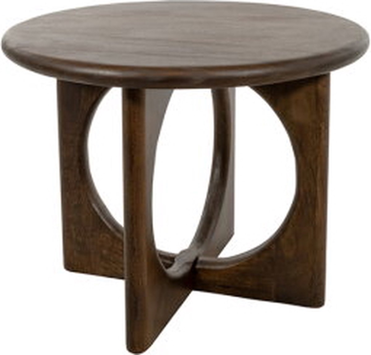 Salontafel Zodiac rond mangohout Ø60 cm - Walnoot