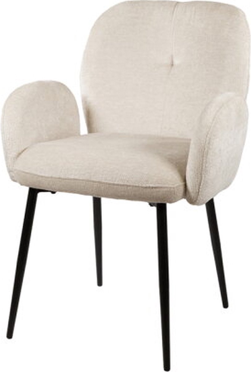 Eetkamerstoel Bobby met armleuning - Perfect Harmony - Liver - Unique Collection - eetkamerstoelen set van 2