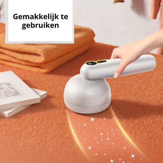 Bovista Anti-peluche électrique - Rouleau anti-peluche - Anti-peluche - Tondeuse anti-peluche rechargeable - Wit