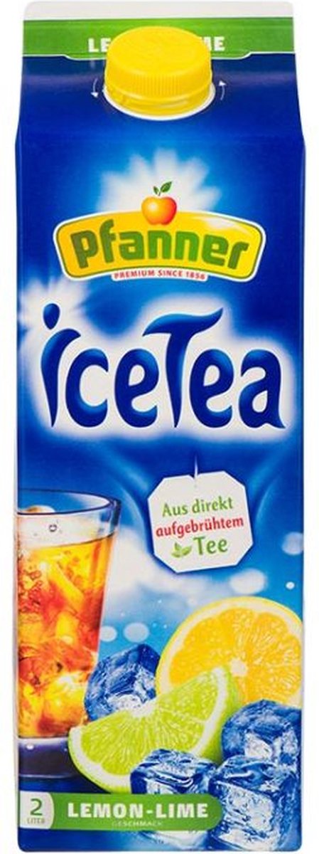 IJsthee lemon-lime 2L - tray 6 stuks