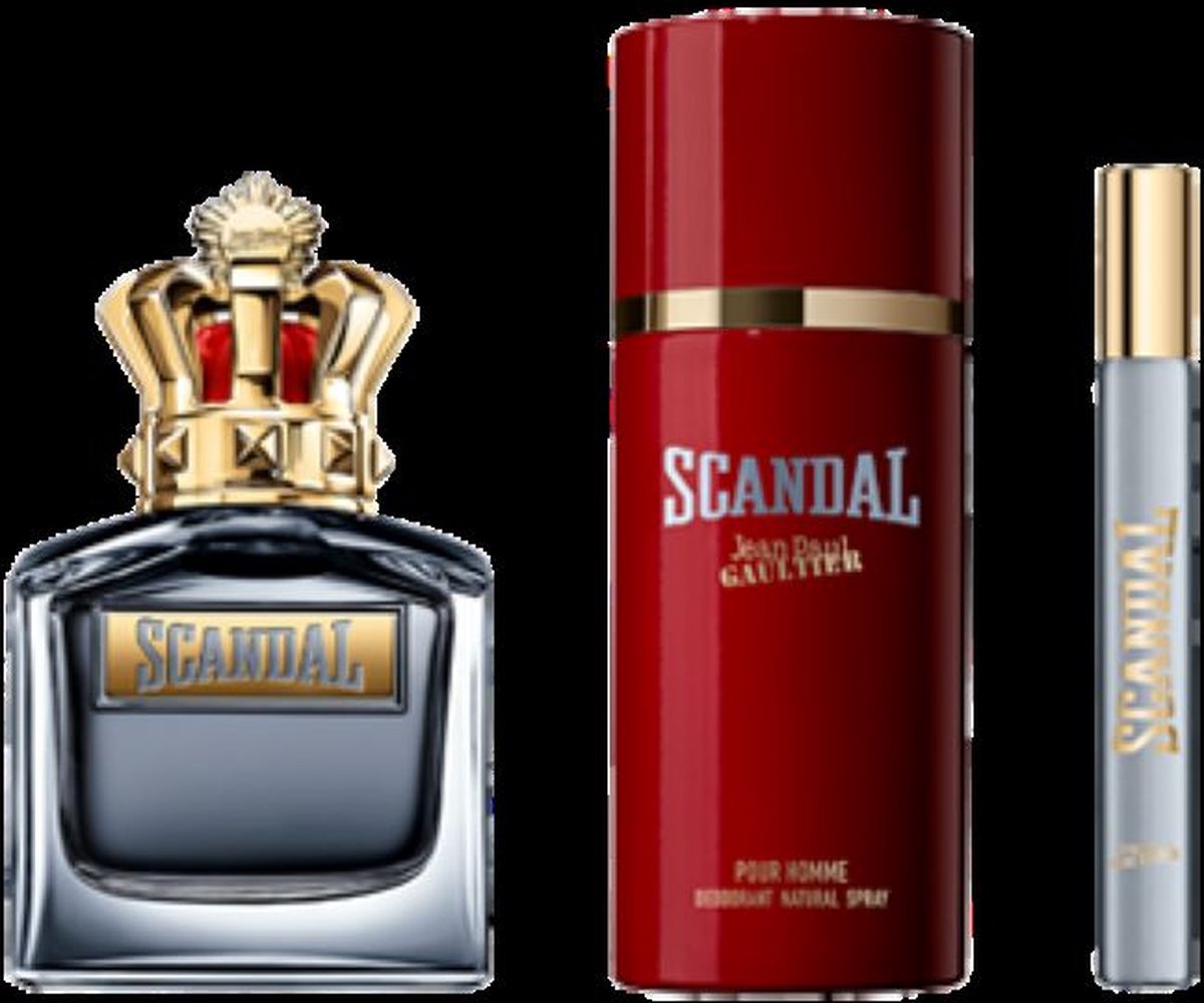 Jean Paul Gaultier Scandal Pour Homme Eau de Toilette 100ml Deodorant 150ml Travel Spray 10ml Gift Set – foto 2