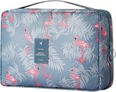 Somstyle Reis Toilettas met Haak Groot - Dames En Heren - Make Up Tasje - Flamingo