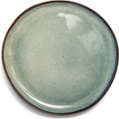Vidi Piatto Assiettes plates set de 6 - Ø26,5 cm - service d'assiettes 6 pièces - assiette petit déjeuner - service de table 6 personnes - Vert sauge