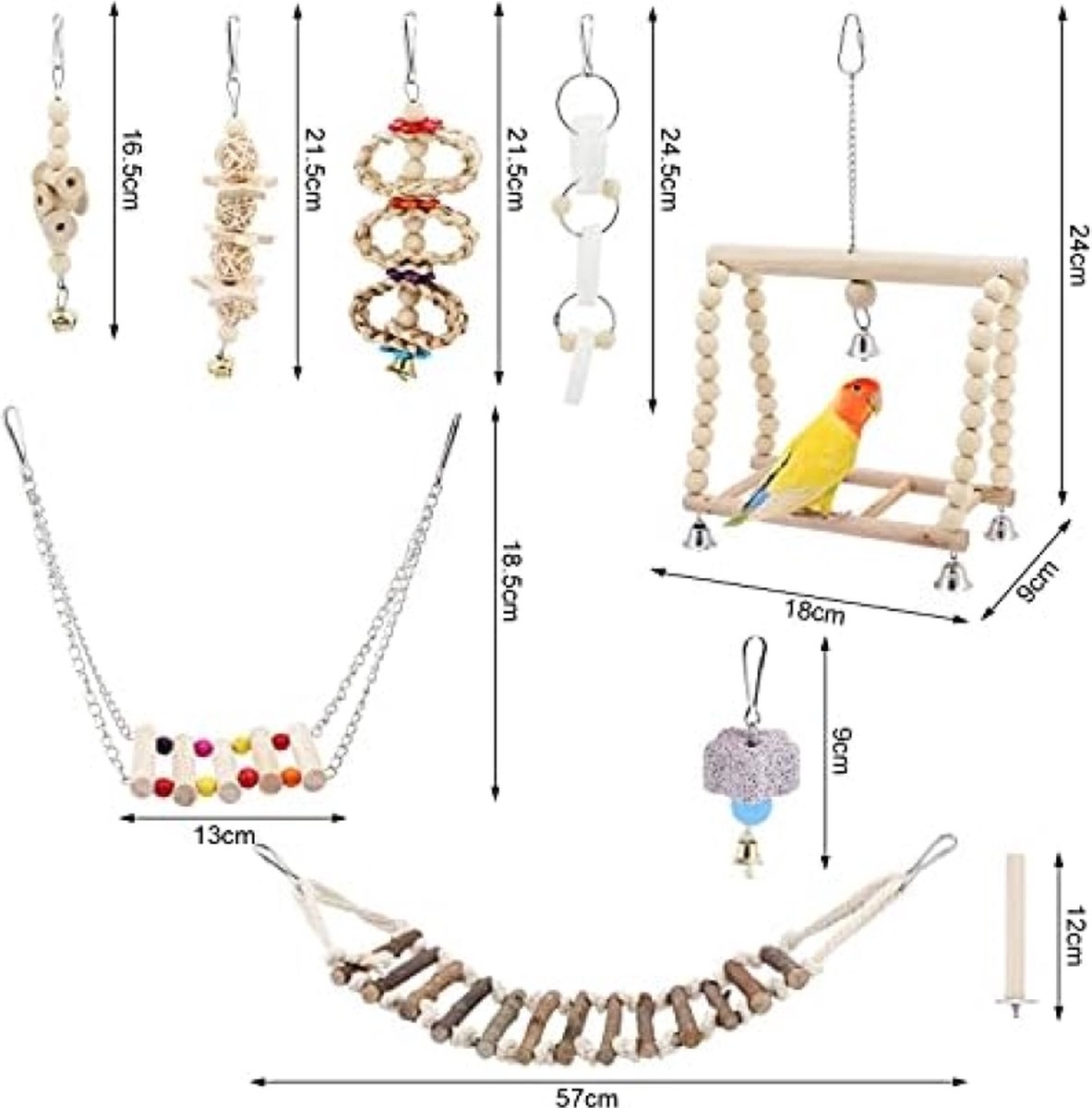 Kleurrijke Dwergpapegaaien in Een Kooi Stock Afbeelding - Image of kooi