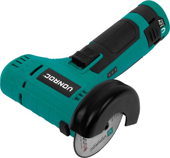 VONROC Mini Haakse Slijper 12V - Ø76mm - Incl. Accu, usb-c kabel en slijpschijf