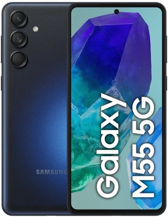 Samsung Galaxy M55 Smartphone 6,7″ FHD+ 50MP Camera 8GB RAM 128GB Opslag 5G NFC Zwart