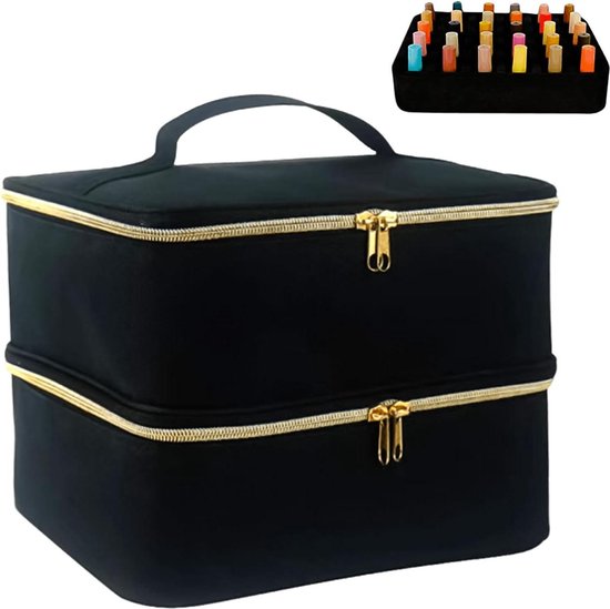 Nagelorganizer en opslag, dubbellaagse -opbergdoos, nagelbox-organizer