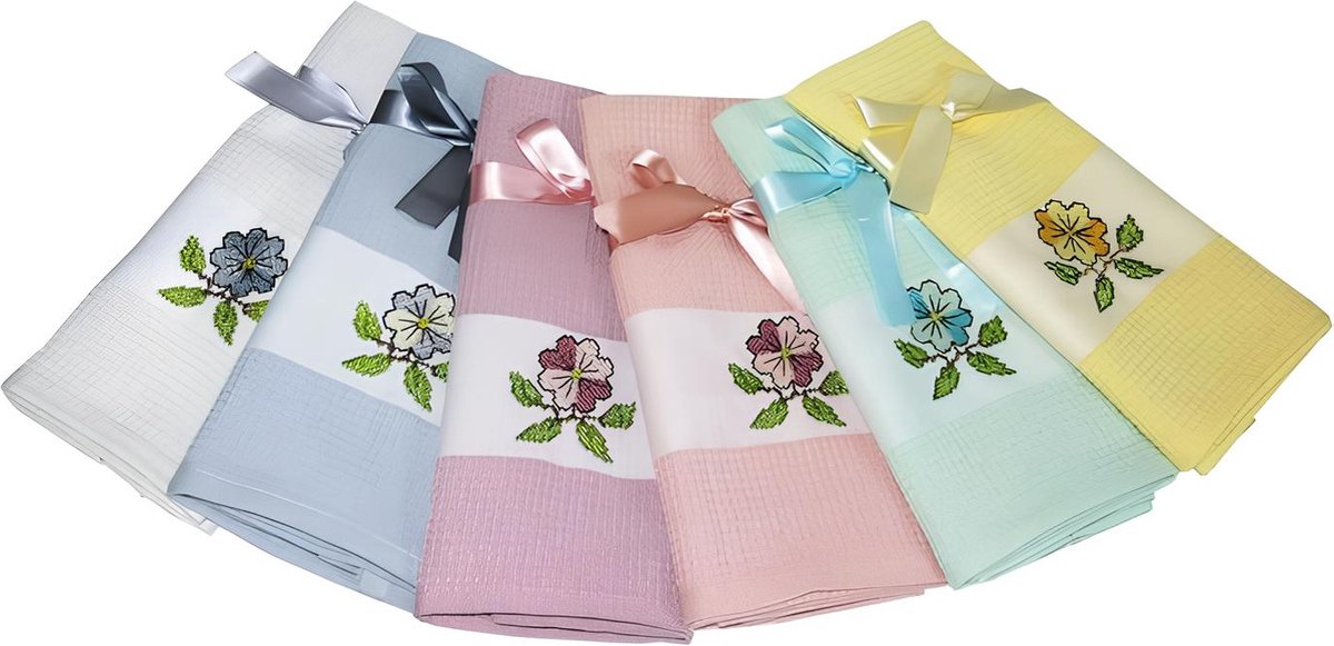 Bol.com KOCHERE - Theedoeken- Keukendoeken - Wafeldeken - Vaatdoek - Theedoeken en keukendoeken set - 4 delige - 100% Katoenen -... aanbieding